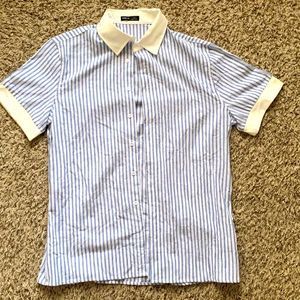 🎉 Final Spring Break BOGO FREE Sale!! 😀 🎉 Men’s SHEIN Blue Striped shirt